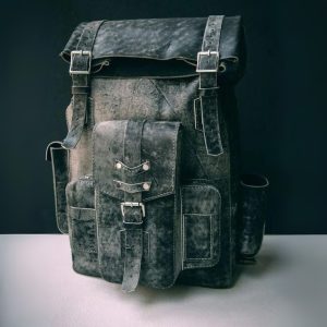 Leather Travel Backpack 05