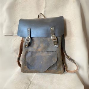 Leather Travel Backpack 03